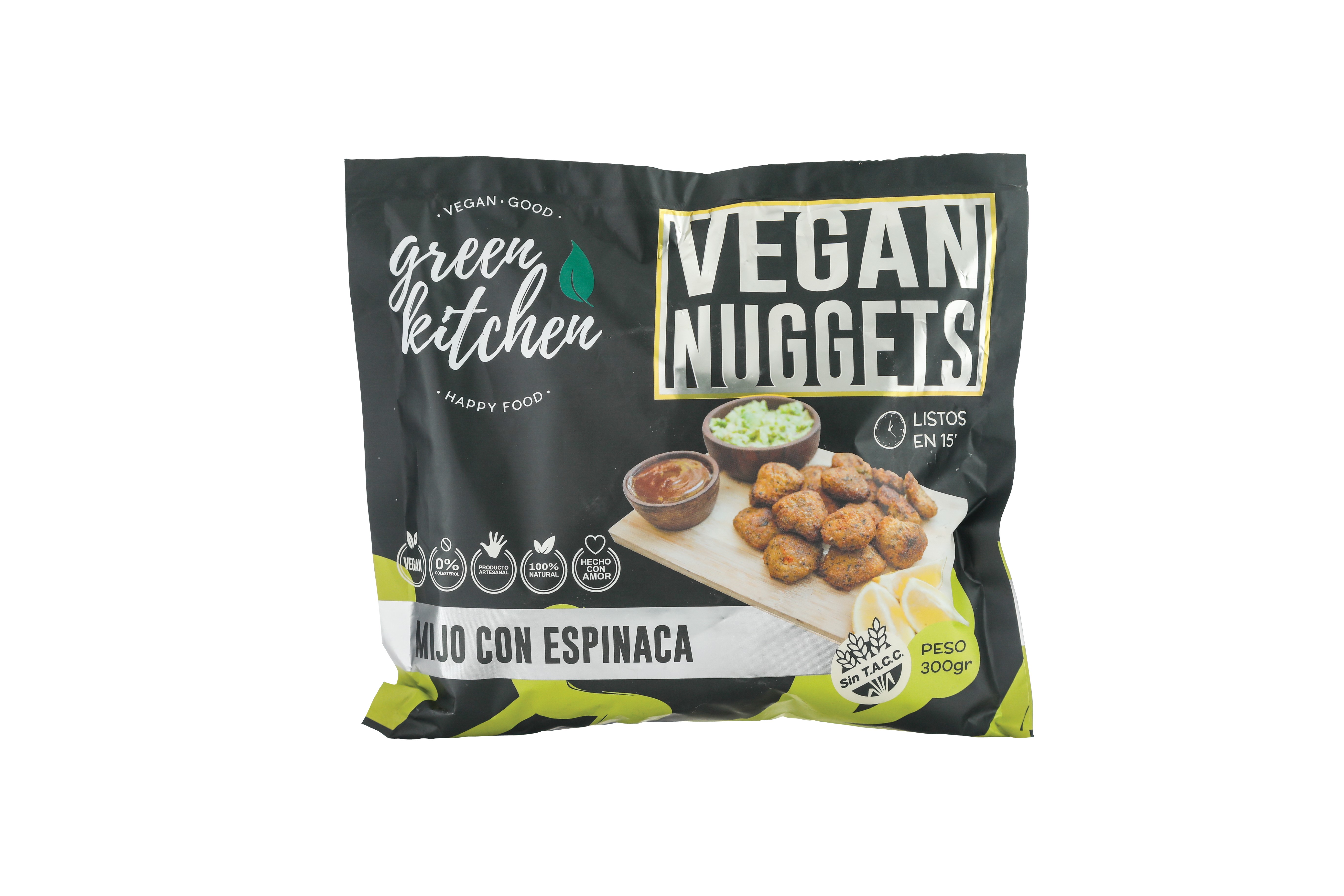 Nuggets de mijo con espinaca